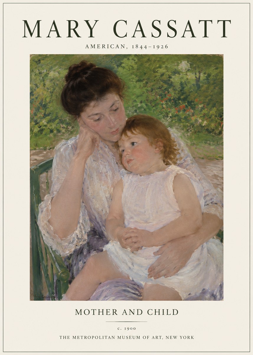 Mary Cassatt Mother and Child I No1 - Poster
