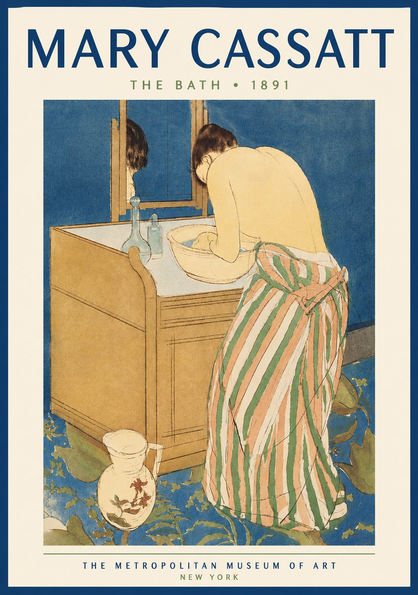 Mary Cassatt The Bath No4 - Poster