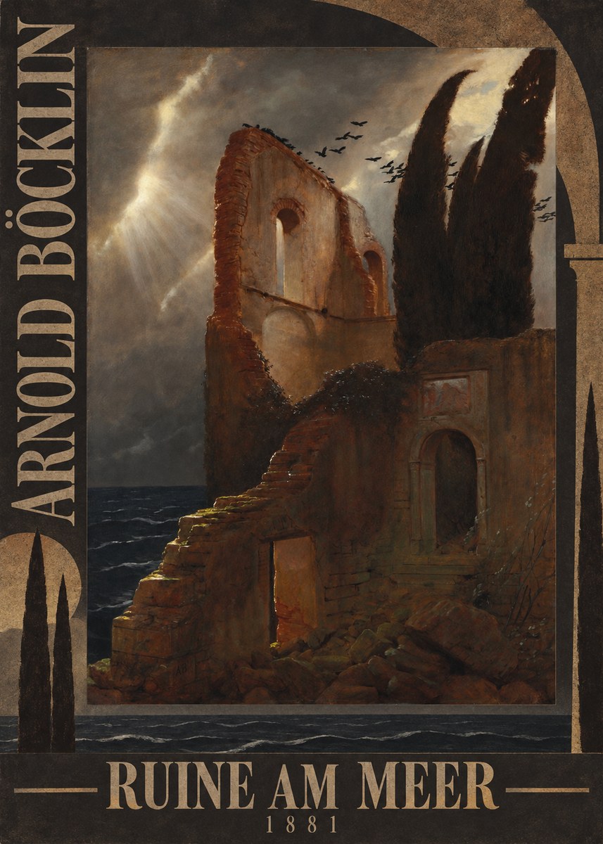 Arnold Böcklin Ruine Am Meer · 1881 No5 - Poster