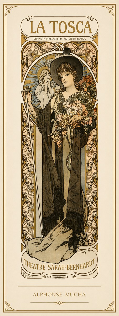 Mucha La Tosca No1 - Poster