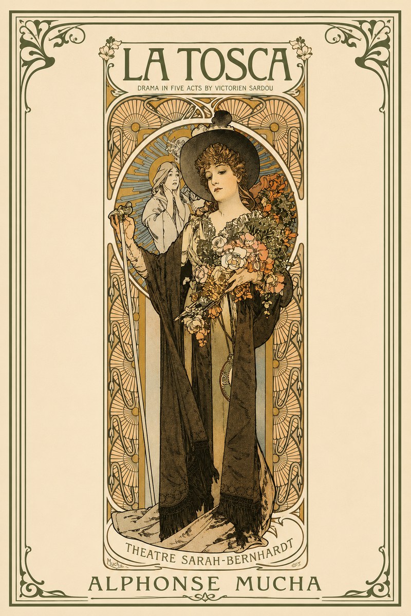 Mucha La Tosca No2 - Poster