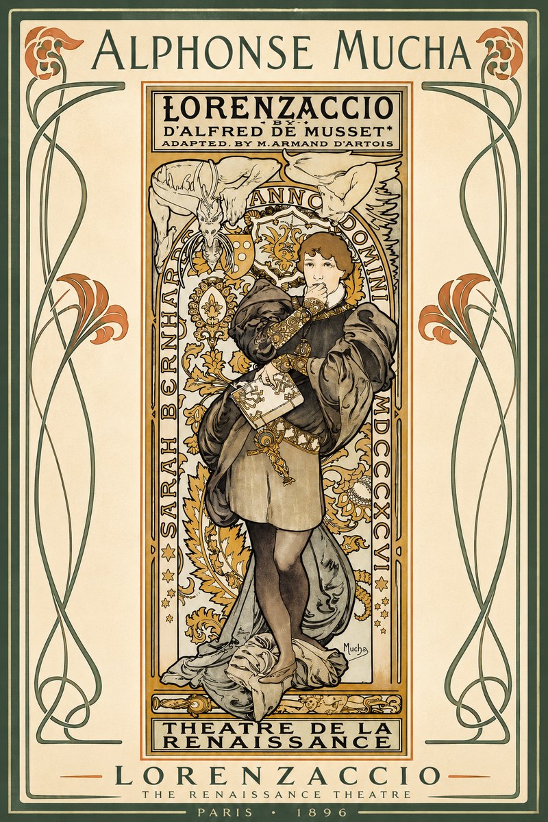 Mucha Lorenzaccio No2 - Poster
