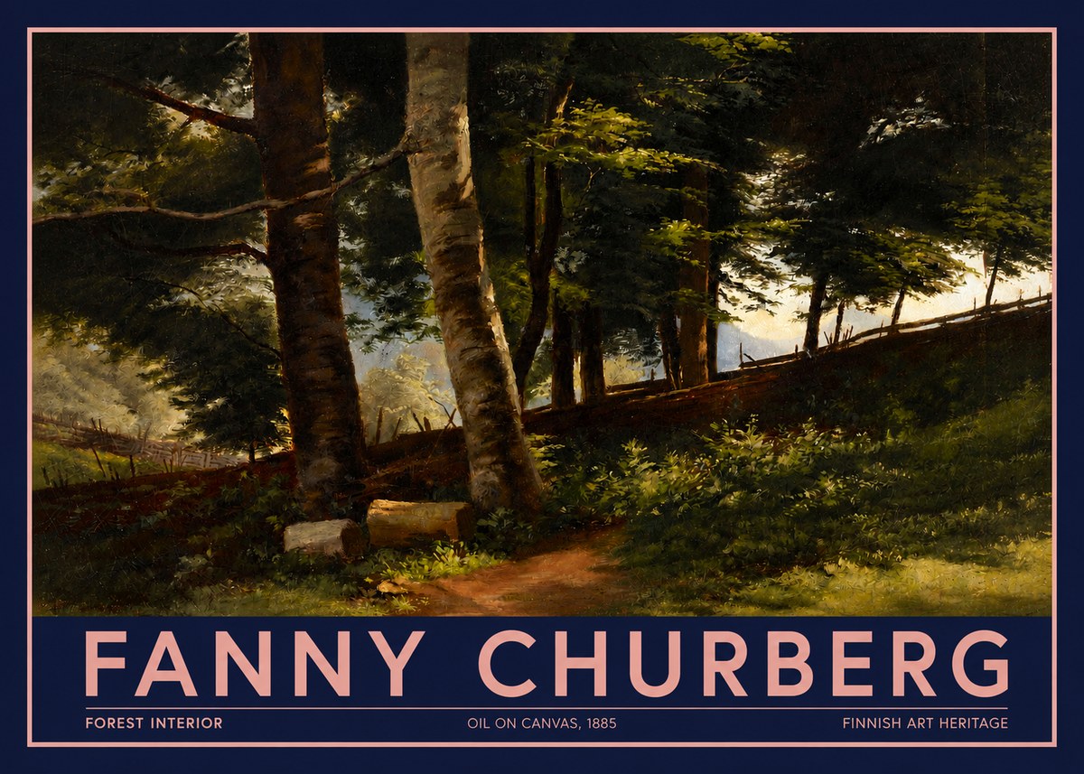 Fanny Churberg Forest Interior No2 - Poster