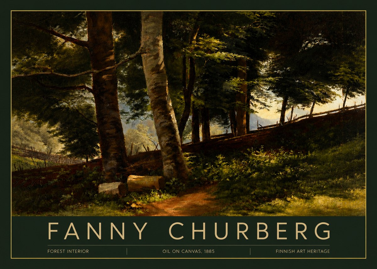 Fanny Churberg Forest Interior No3 - Poster