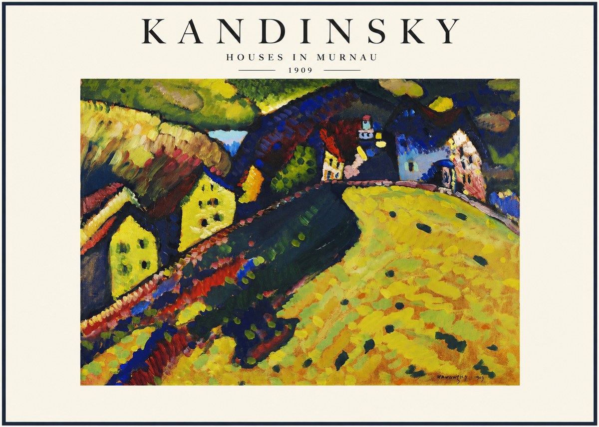 Kandinsky Houses in Murnau No1 - Poster