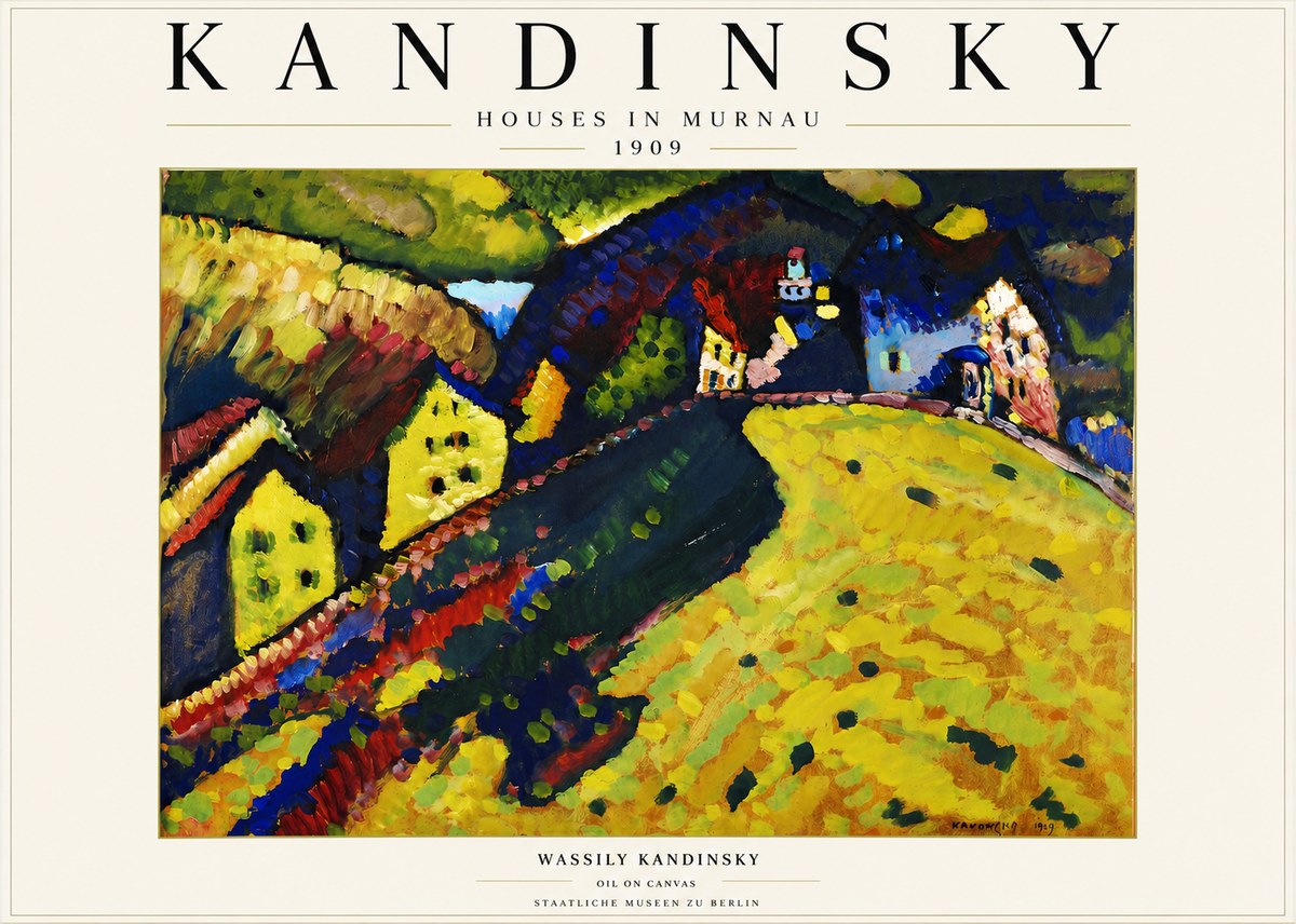 Kandinsky Houses in Murnau No3 - Poster