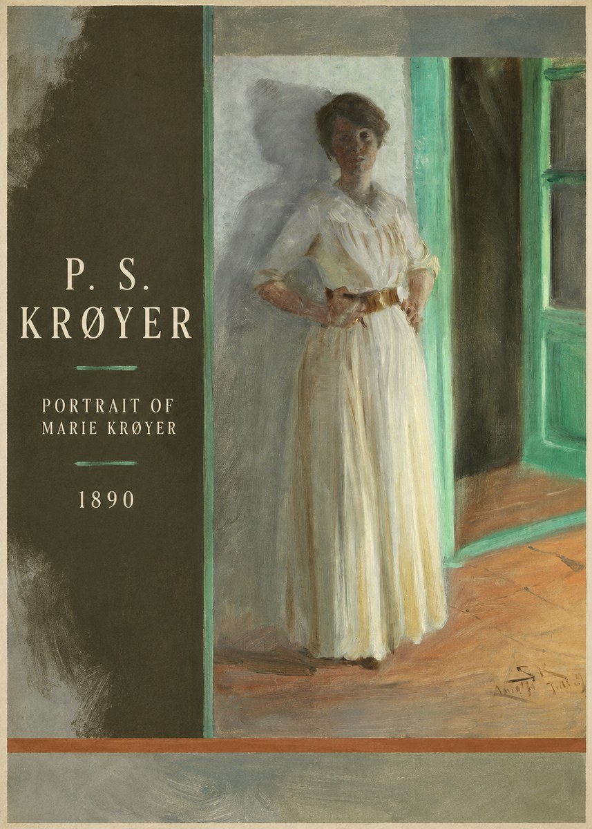 P.S. Krøyer Portrait of Marie Krøyer No4 - Poster