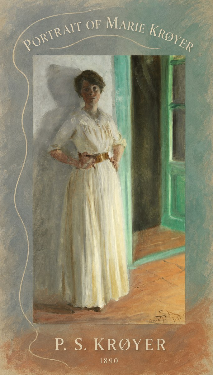 P.S. Krøyer Portrait of Marie Krøyer No5 - Poster