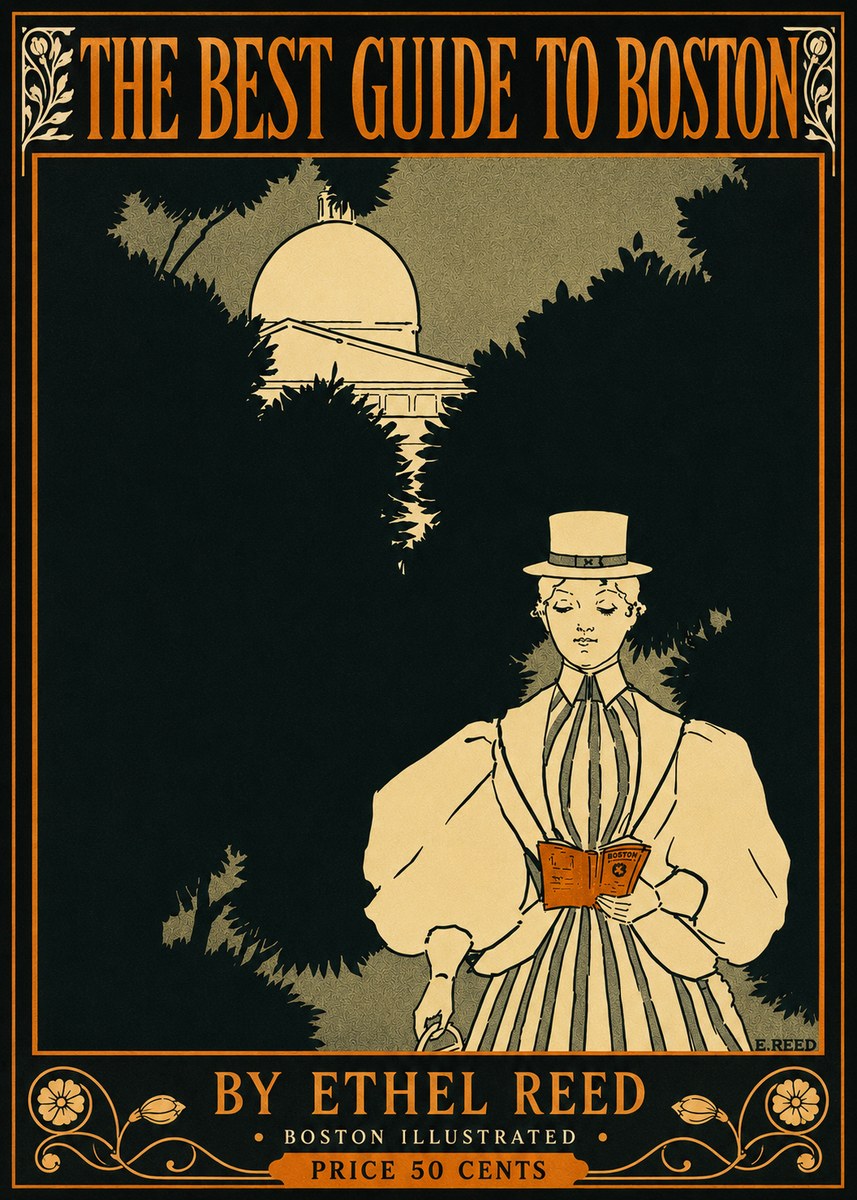 Ethel Reed The Best Guide to Boston No4 - Poster