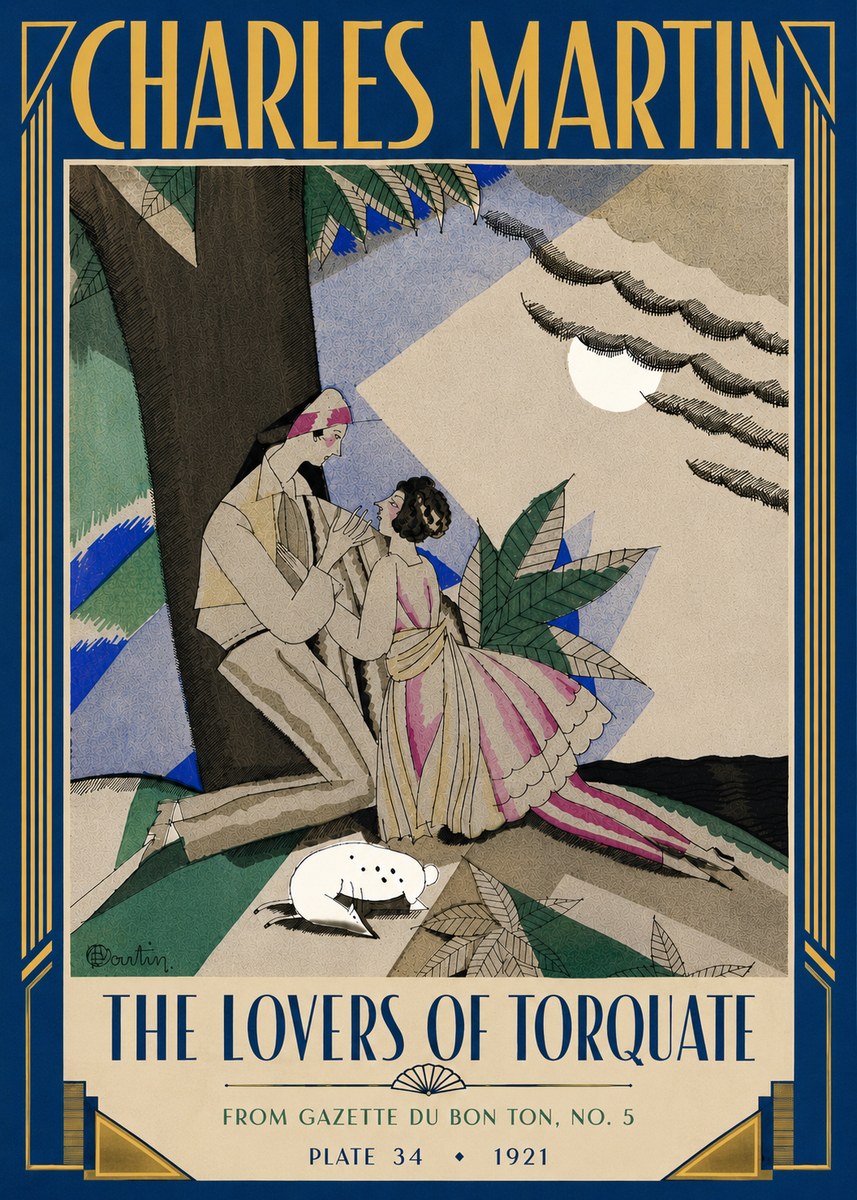 Charles Martin The Lovers of Torquate No4 - Poster