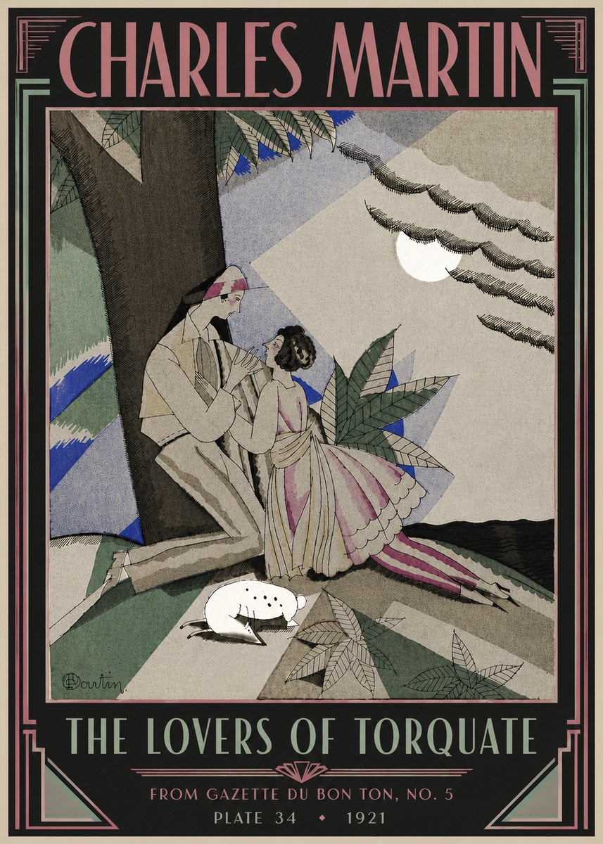 Charles Martin The Lovers of Torquate No6 - Poster