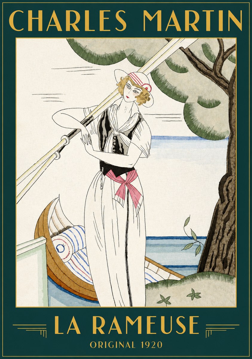 Charles Martin La Rameuse No2 - Poster