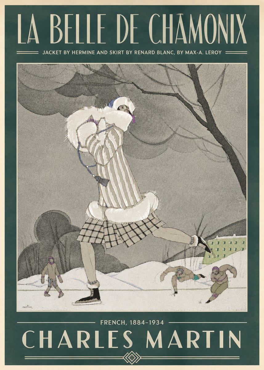 Charles Martin La Belle De Chamonix No4 - Poster