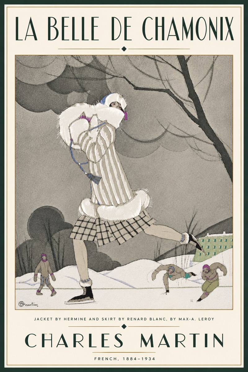 Charles Martin La Belle De Chamonix No6 - Poster