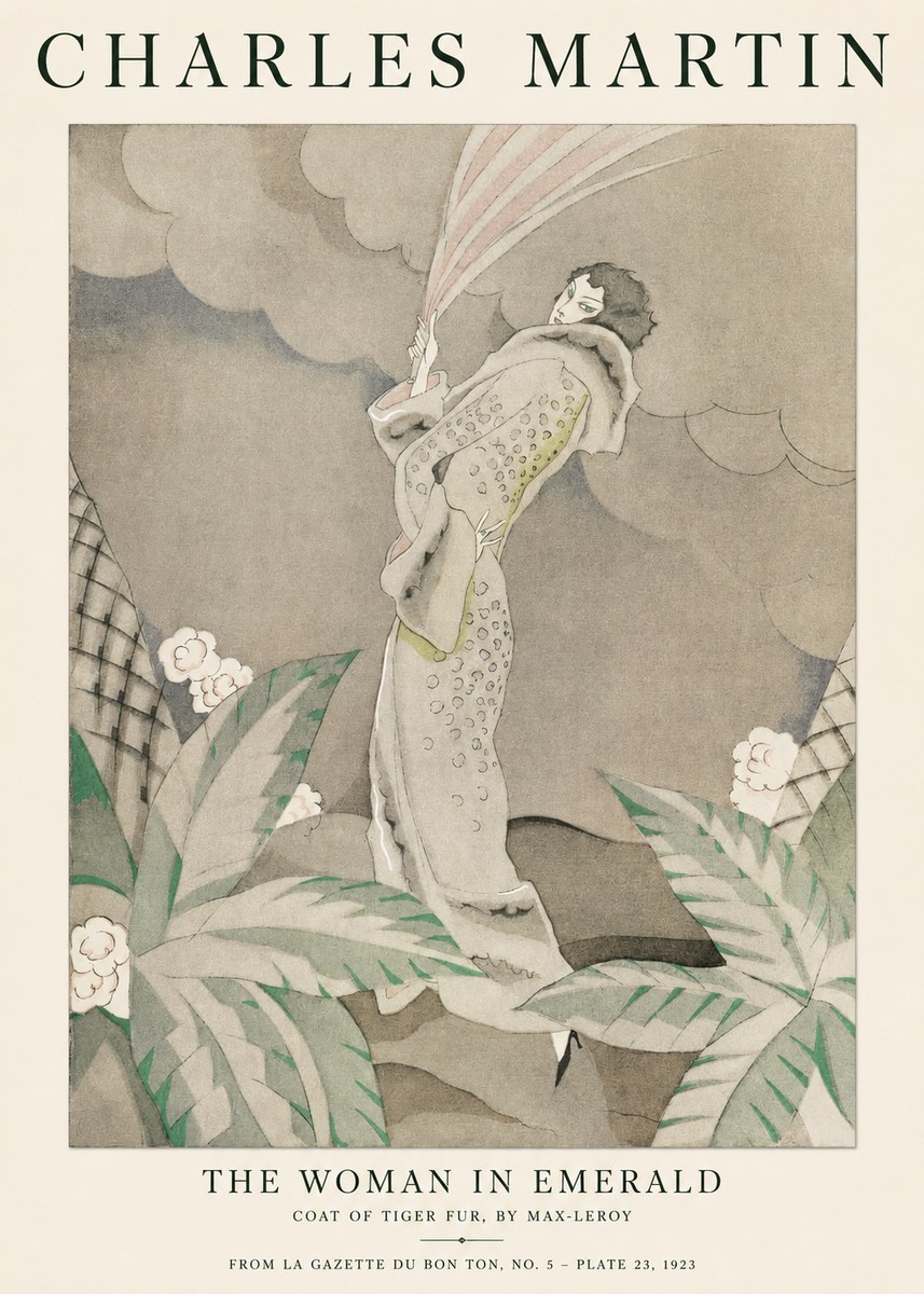 Charles Martin The Woman in Emerald No1 - Poster