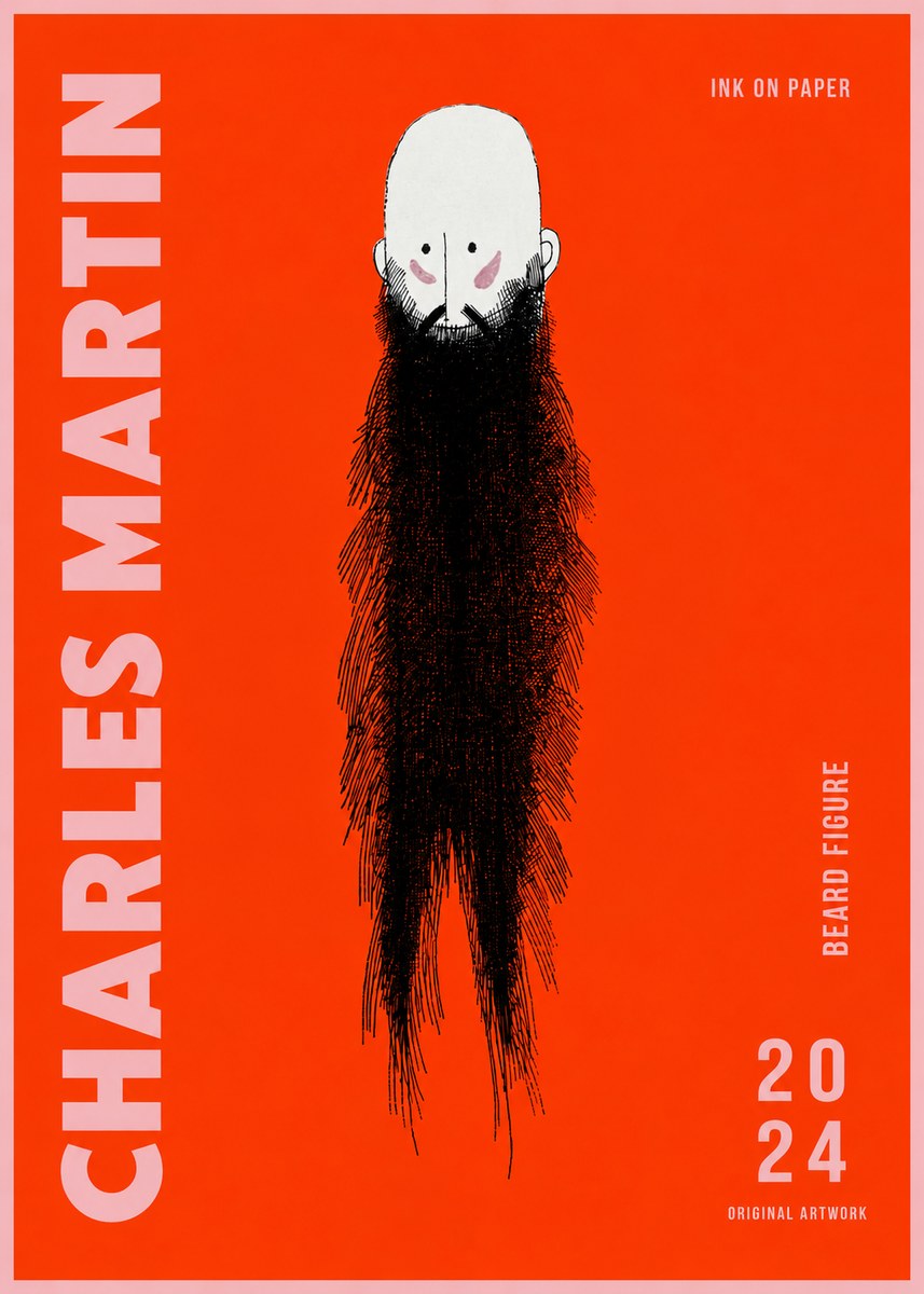 Charles Martin Beard Figure No2 - Poster