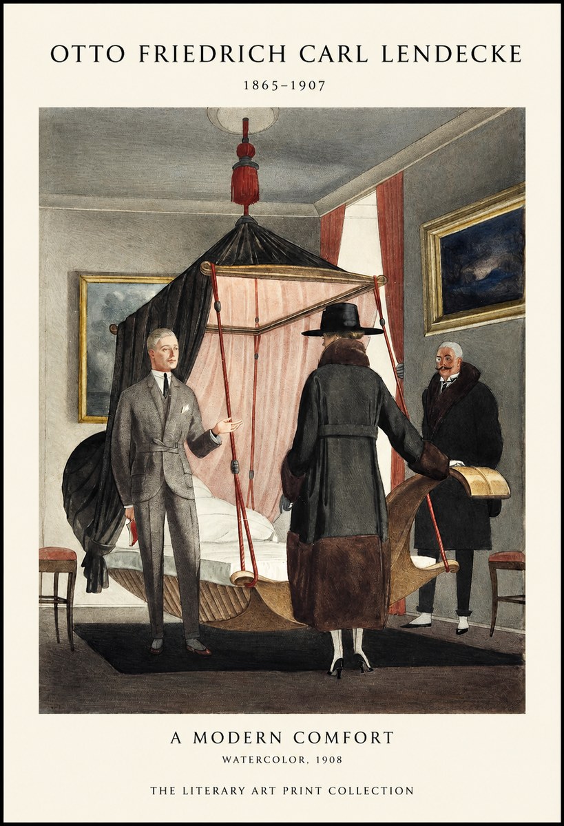 Otto Friedrich Carl Lendecke A Modern Comfort No1 - Poster