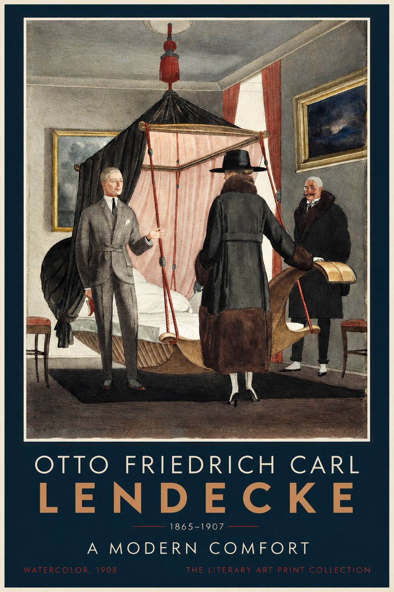 Otto Friedrich Carl Lendecke A Modern Comfort No2 - Poster