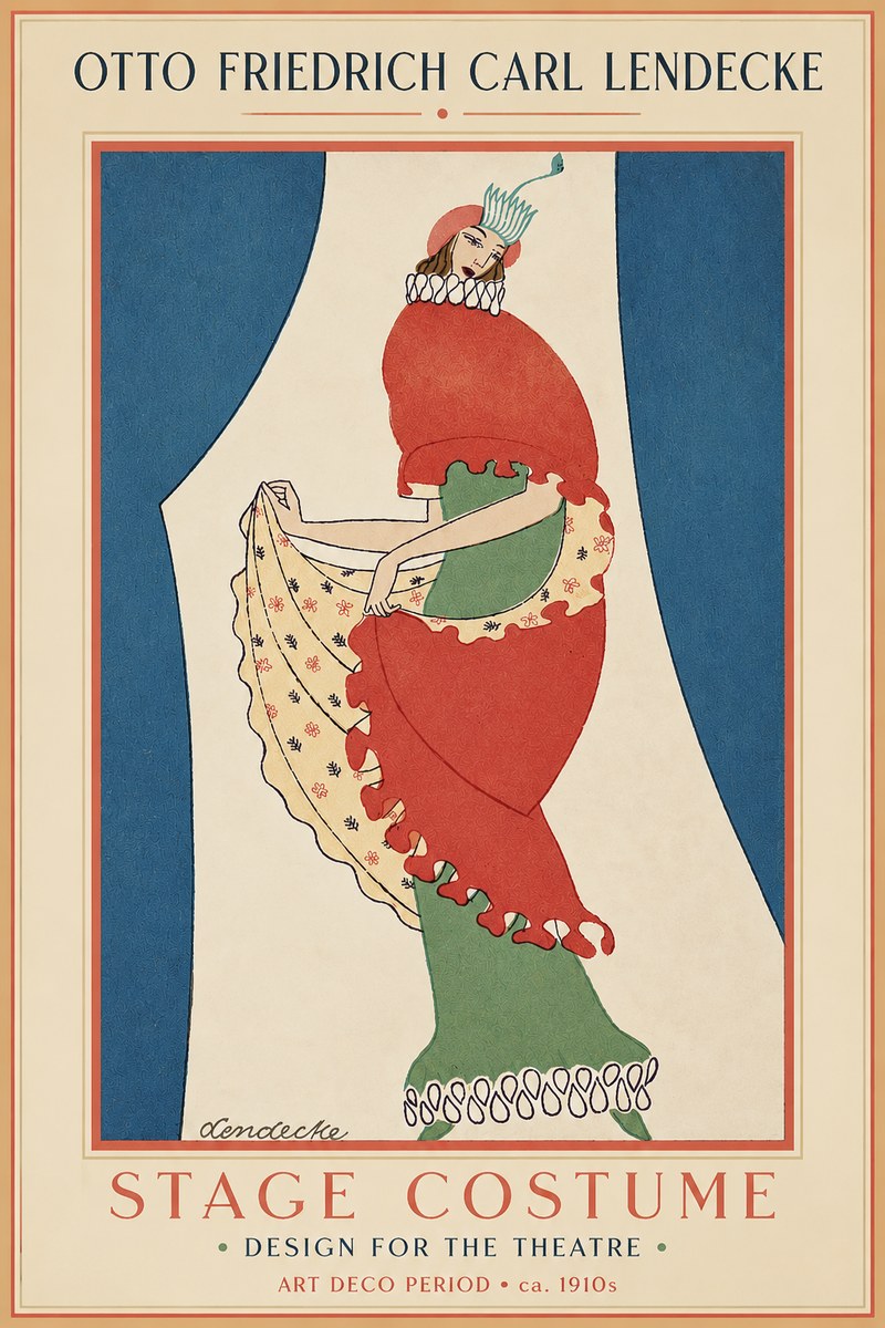 Otto Friedrich Carl Lendecke Stage Costume No3 - Poster