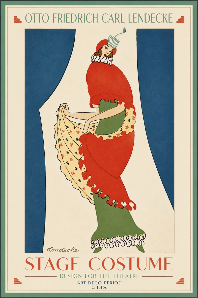 Otto Friedrich Carl Lendecke Stage Costume No6 - Poster