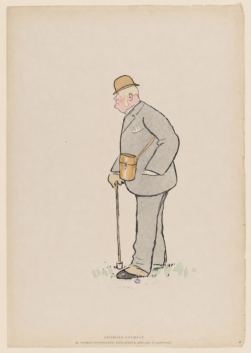 Georges Goursat M. George Cunnington, Entraîneur Anglais À Chantilly No6 - Poster
