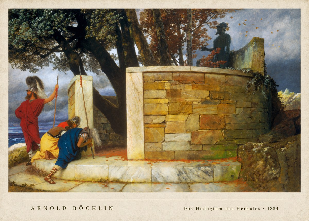Arnold Böcklin Das Heiligtum Des Herkules I No2 - Poster