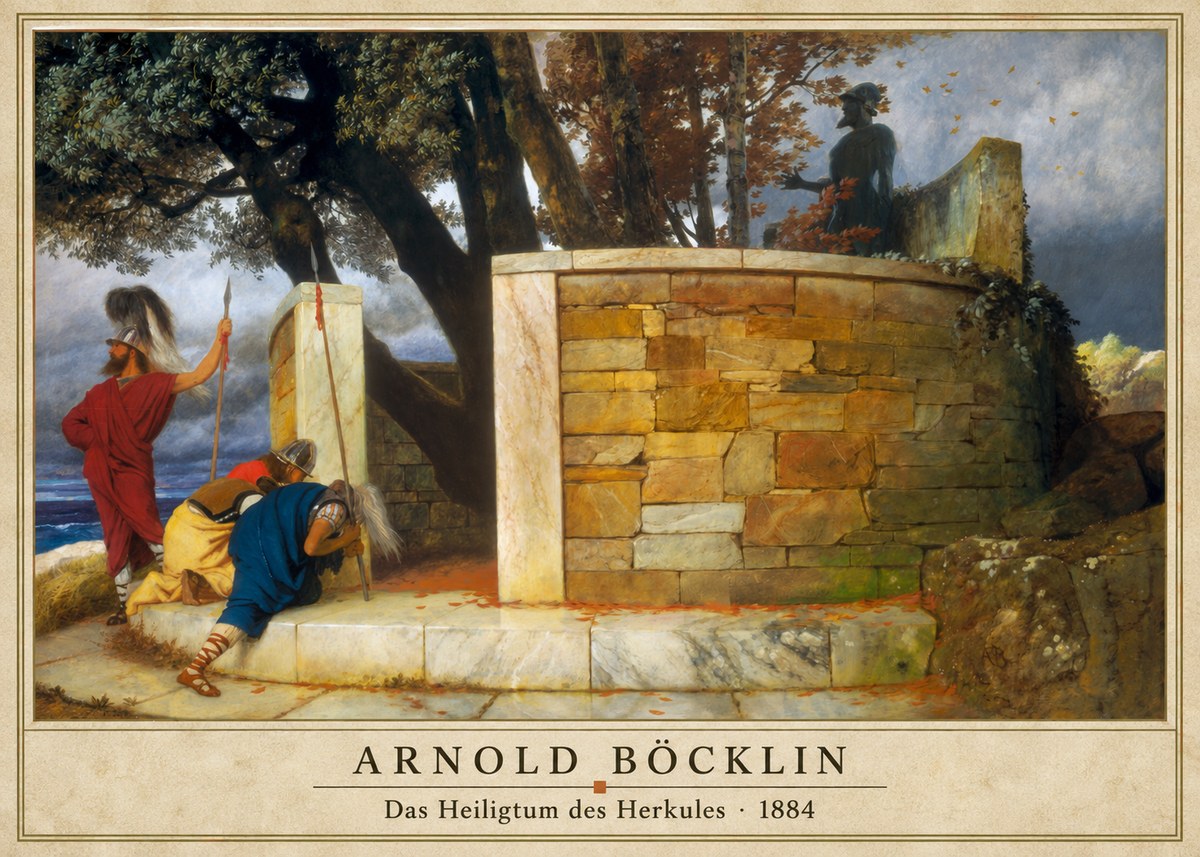 Arnold Böcklin Das Heiligtum Des Herkules I No3 - Poster