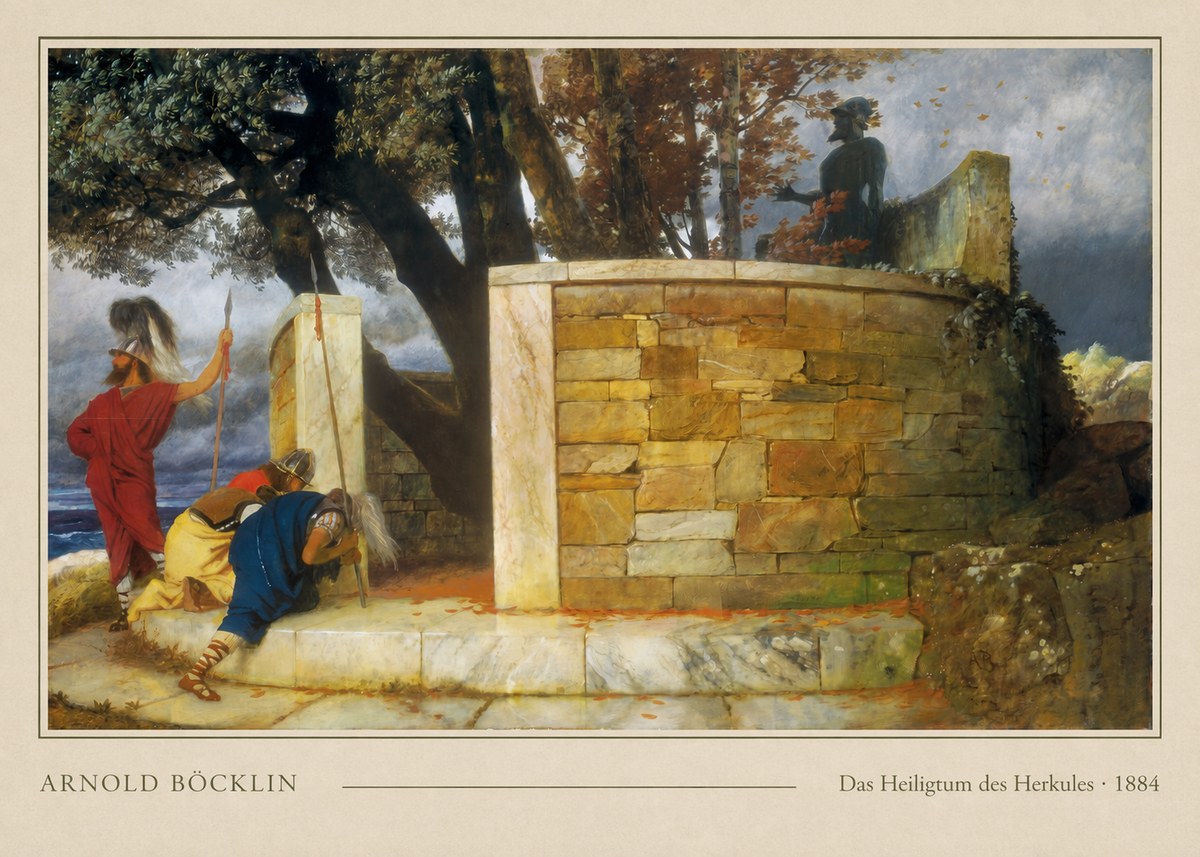 Arnold Böcklin Das Heiligtum Des Herkules I No4 - Poster