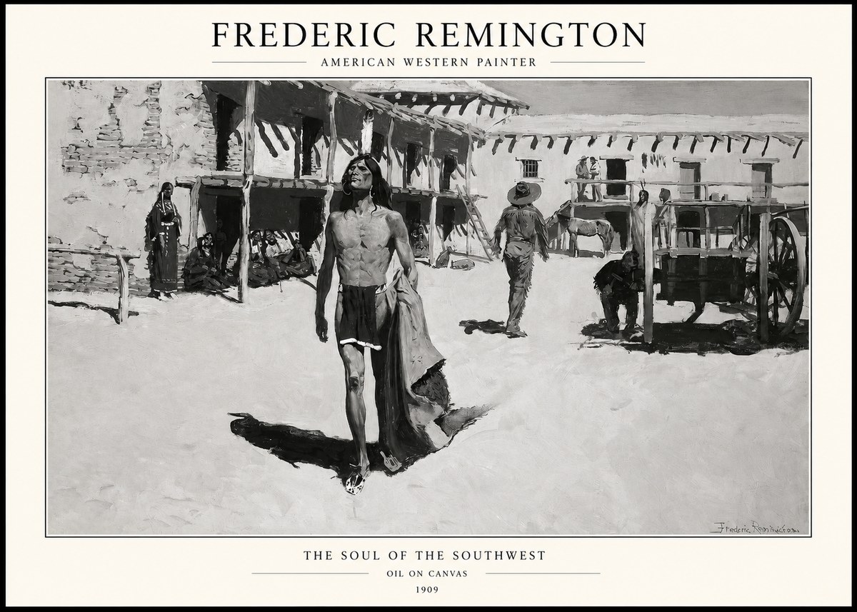 Frederic Remington The Soul of the Southwest No1 - Poster