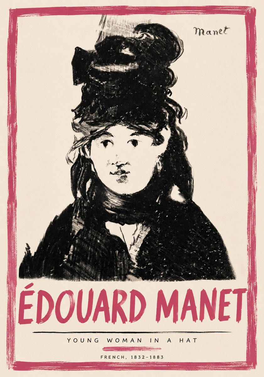Édouard Manet Portrait of a Young Woman II No6 - Poster