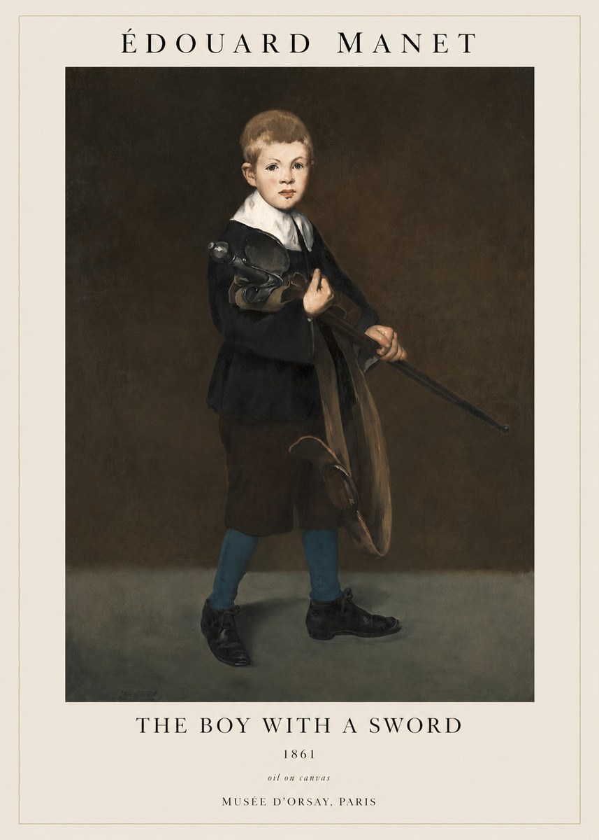 Édouard Manet The Boy with a Sword No1 - Poster
