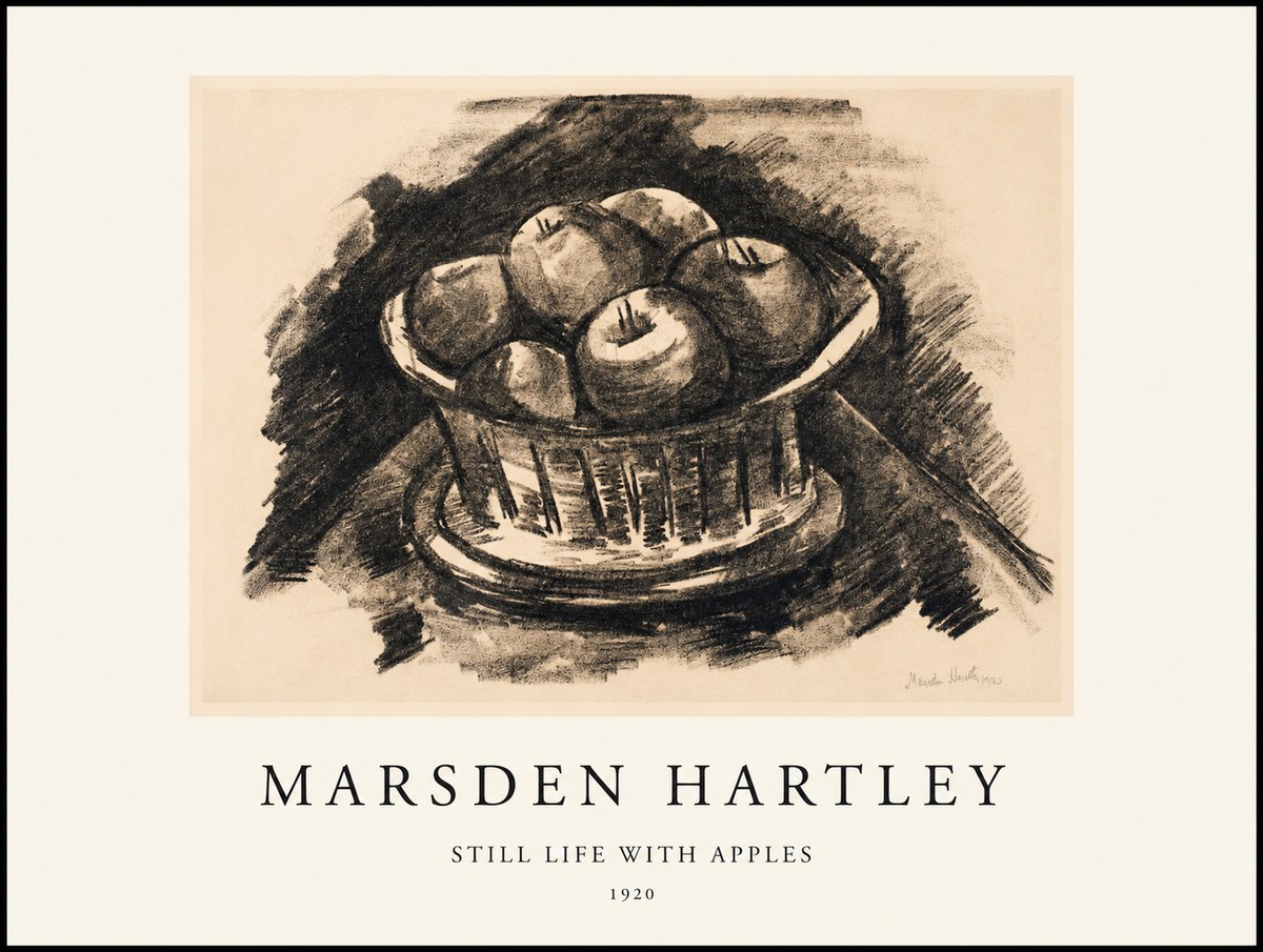 Marsden Hartley Still Life with Apples No1 - Poster