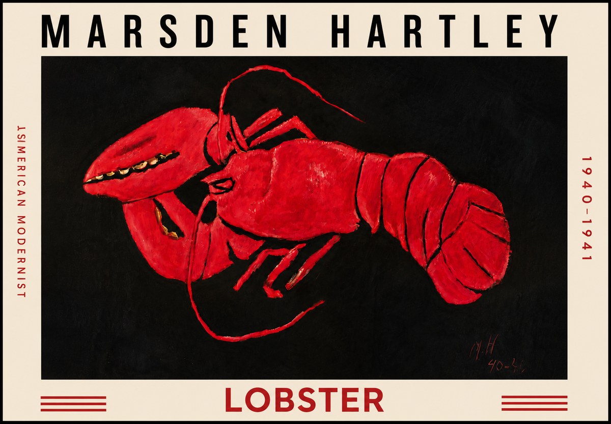 Marsden Hartley Lobster No4 - Poster
