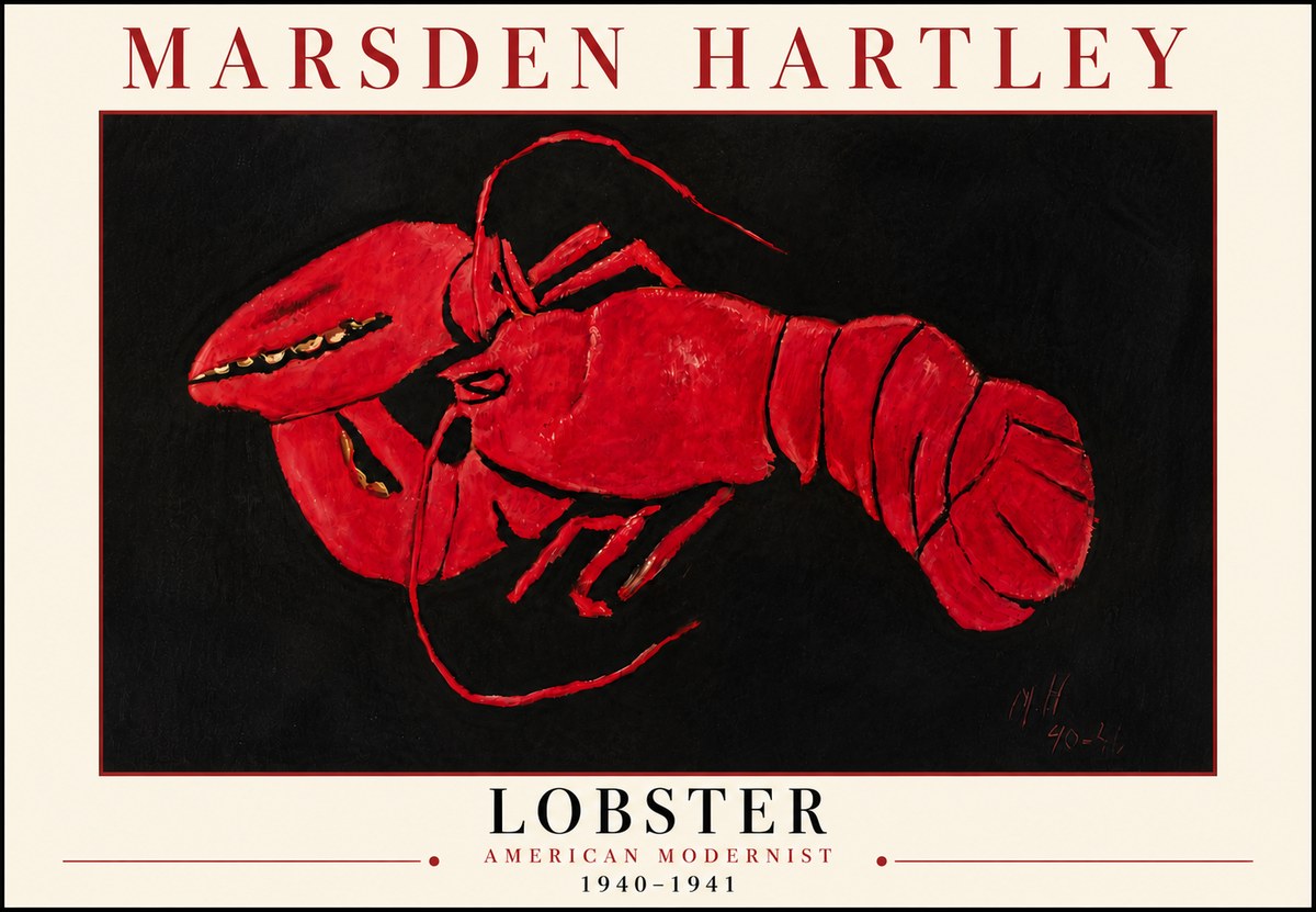Marsden Hartley Lobster No6 - Poster