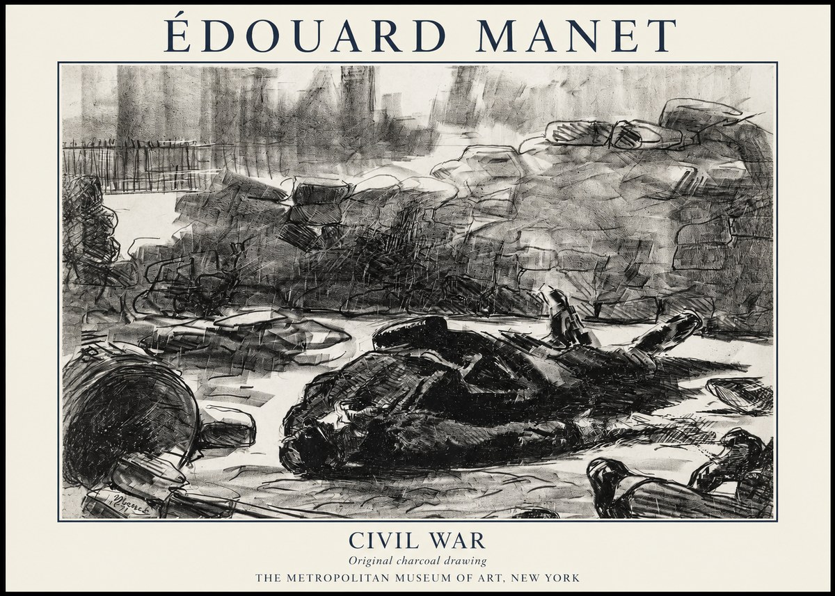 Édouard Manet Civil War No6 - Poster