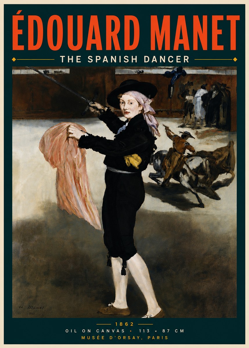 Édouard Manet The Little Bullfighter No6 - Poster