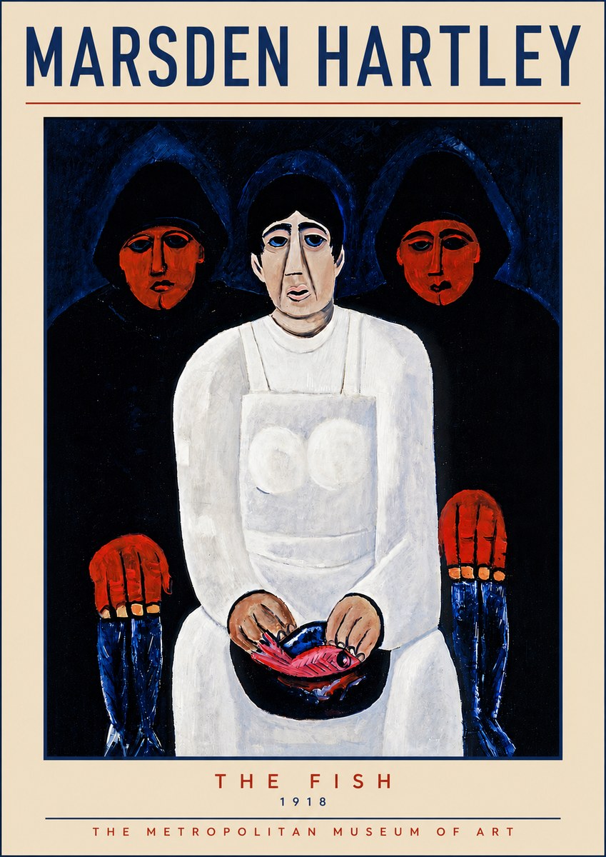 Marsden Hartley The Fish No5 - Poster