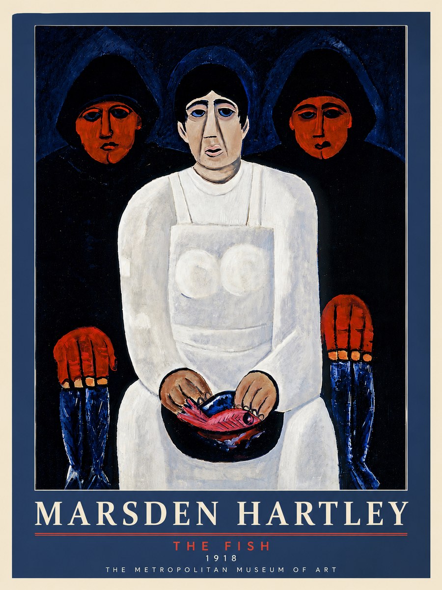 Marsden Hartley The Fish No6 - Poster