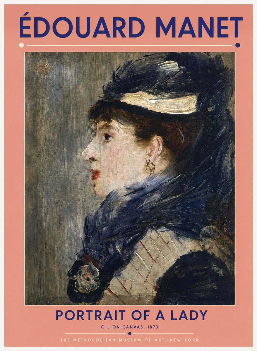 Édouard Manet Portrait of a Lady No2 - Poster