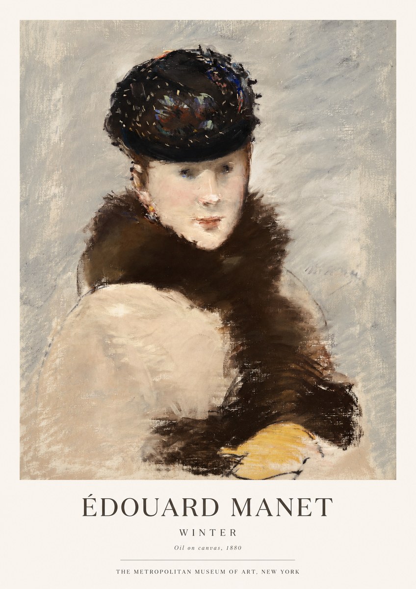 Édouard Manet Winter No1 - Poster