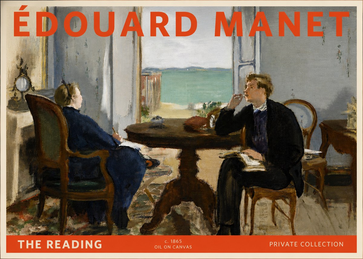 Édouard Manet The Reading No6 - Poster