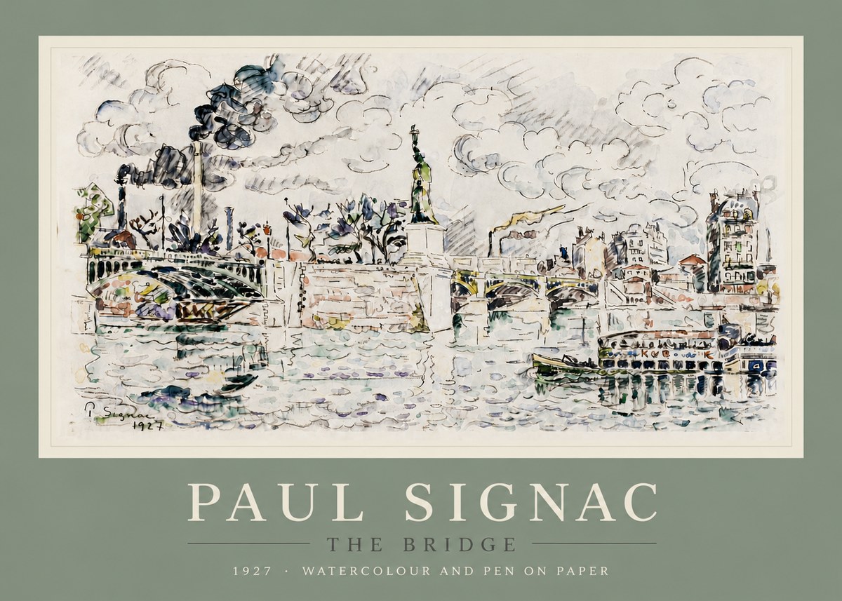 Signac The Bridge II No5 - Poster
