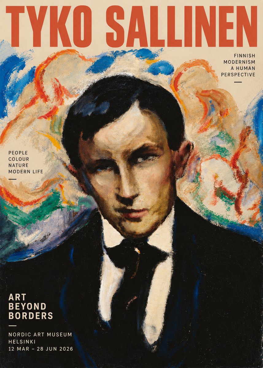 Tyko Sallinen Portrait of a Man II No3 - Poster