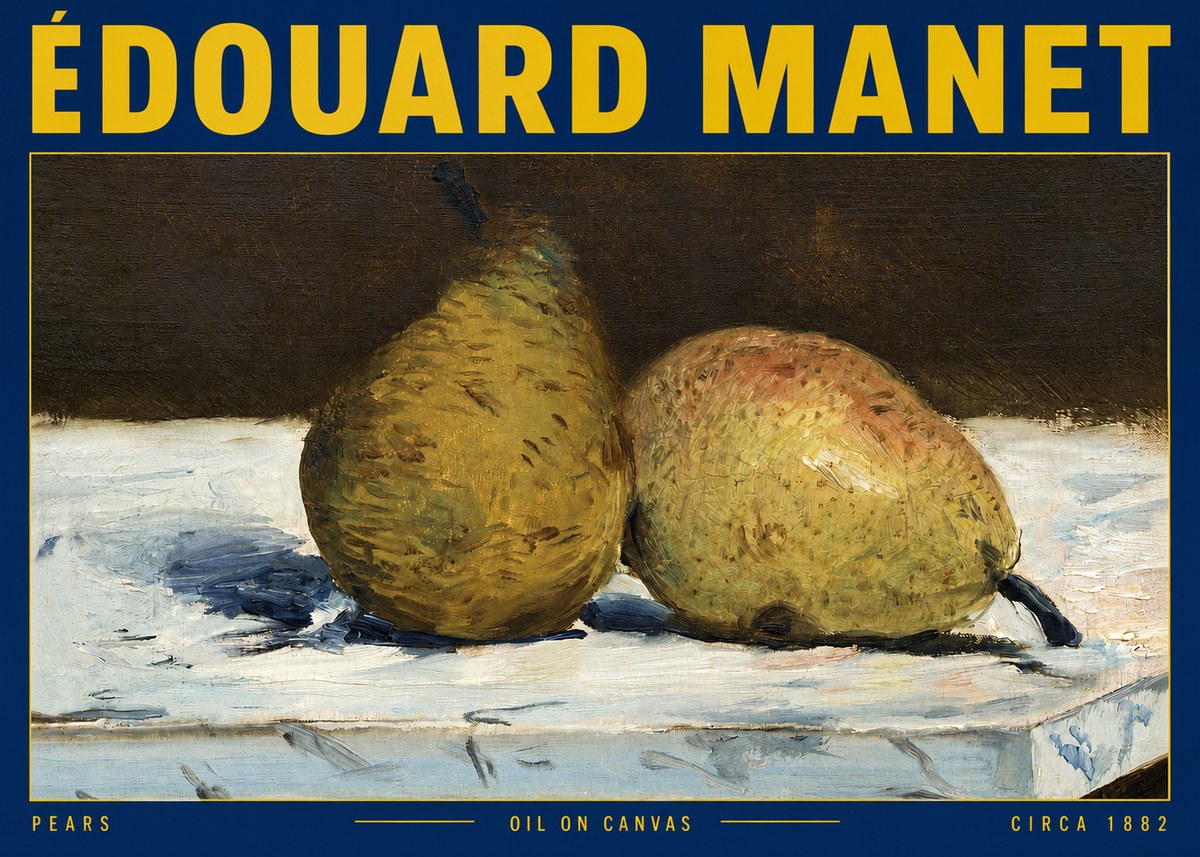 Édouard Manet Pears No2 - Poster