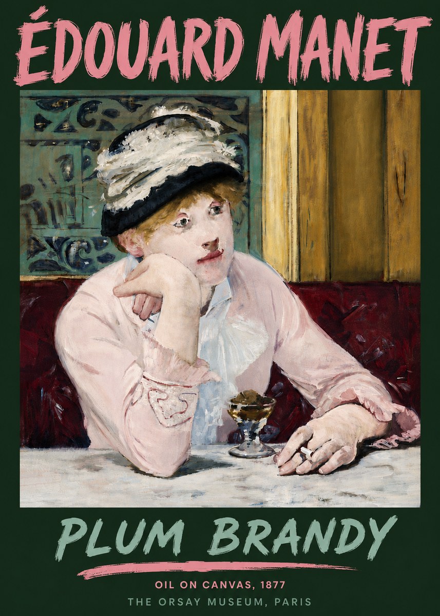 Édouard Manet Plum Brandy No6 - Poster