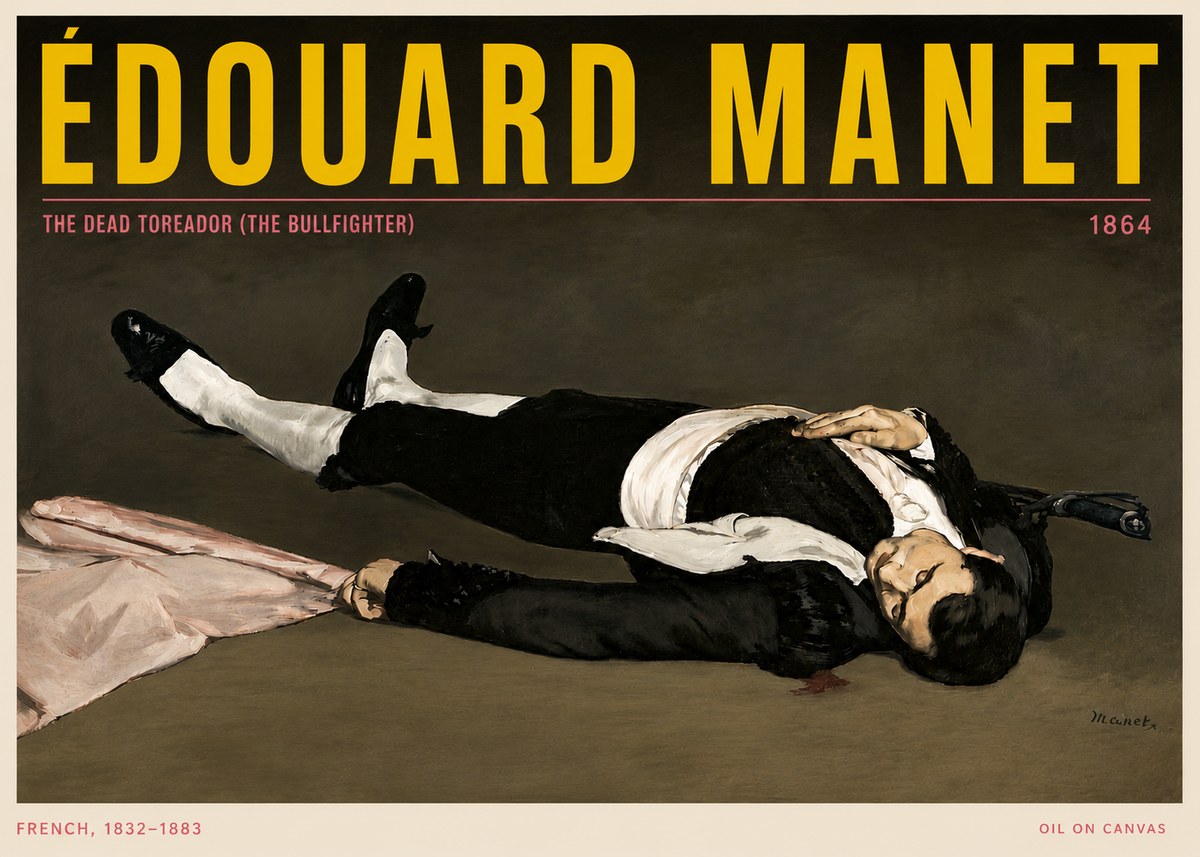 Édouard Manet The Dead Toreador (the Bullfighter) No5 - Poster