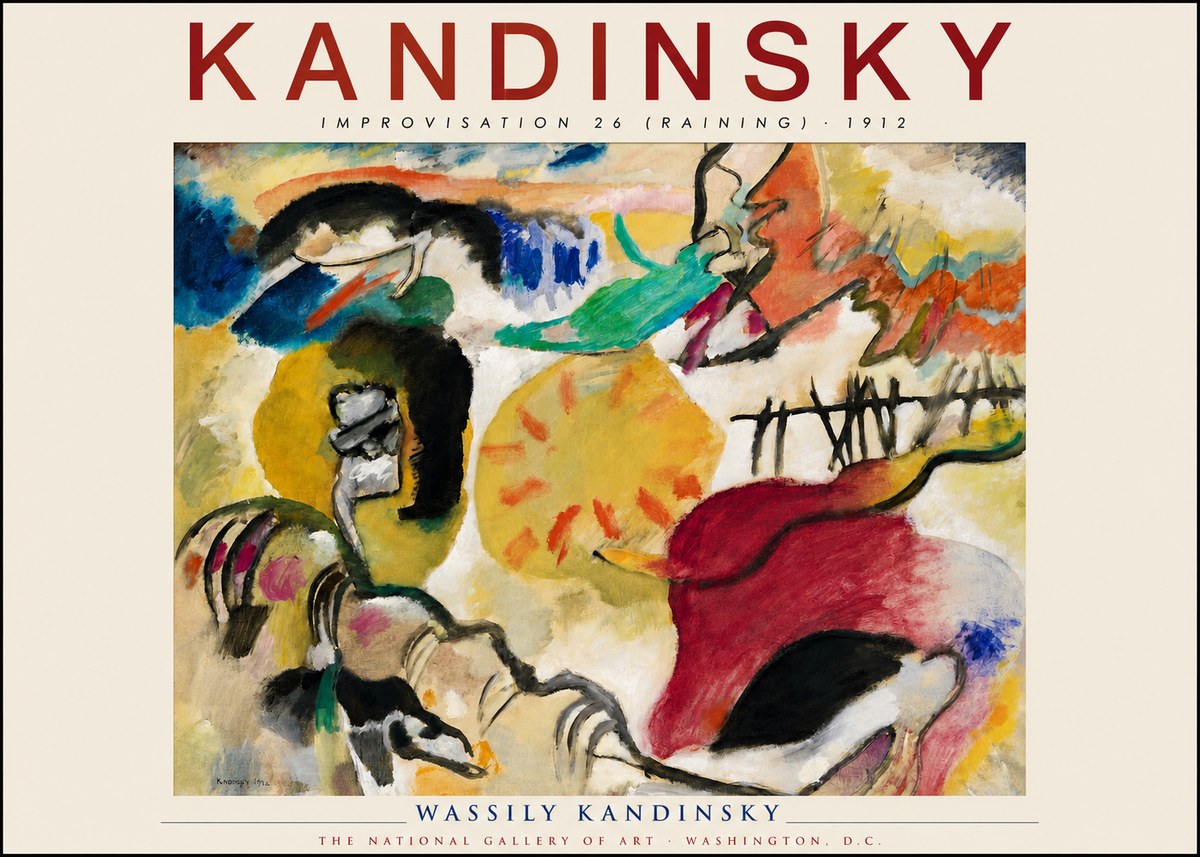 Kandinsky Improvisation 26 (Raining) No2 - Poster