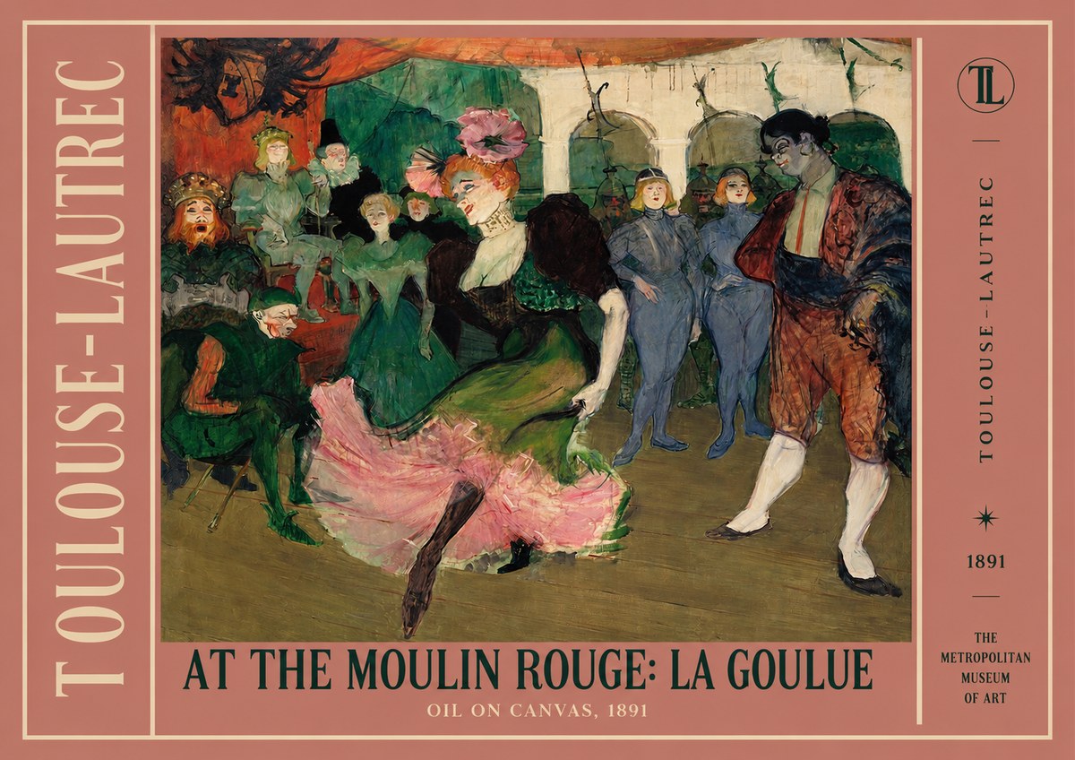 Toulouse-Lautrec At the Moulin Rouge: La Goulue No2 - Poster