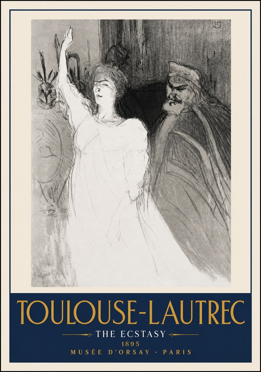 Toulouse-Lautrec The Ecstasy No4 - Poster