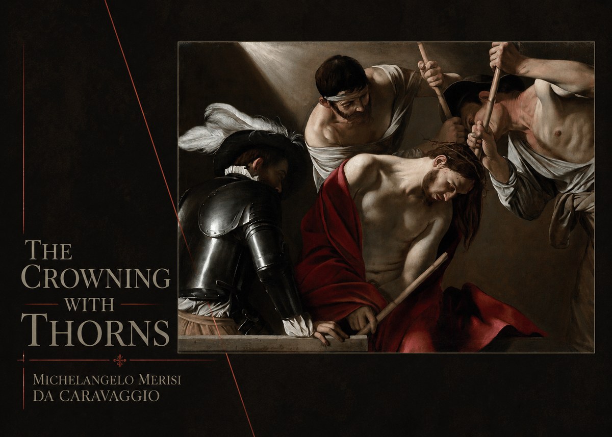 Michelangelo Merisi da Caravaggio The Crowning with Thorns I No2 - Poster